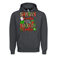 Smoke Santa's Favorite Surgery Center png sublimation de Zipper Hoodie - texasbilliewilder