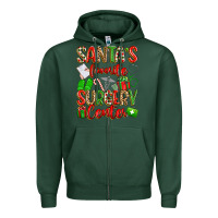 Sports Green Santa's Favorite Surgery Center png sublimation de Zipper Hoodie - texasbilliewilder
