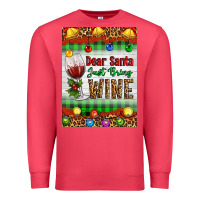 Cardinal Christmas Dear Santa Just Bring Wine Premium Sweatshirt - Artiststas