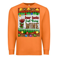 Carrot Christmas Dear Santa Just Bring Wine Premium Sweatshirt - Artiststas
