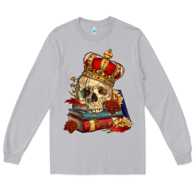 Skull With Crown Long Sleeve Tee by RanaPortraitStore | Teevron