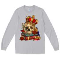 Moon Dust Skull With Crown Long Sleeve Tee - RanaPortraitStore
