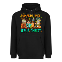 Black pumpkin spıce jesus christ coffee cups Heavyweight Hoodie - AdoDesignShop