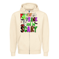 Sandshell eat drink and be scary Zipper Hoodie - Zillion Design Studio