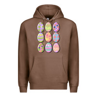 Chestnut vintage easter eggs Premium Hoodie - MaliasSmallBusiness