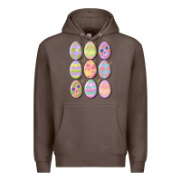 Coffee vintage easter eggs Premium Hoodie - MaliasSmallBusiness