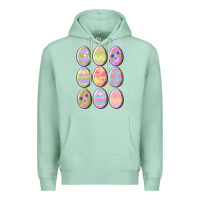 Seafoam vintage easter eggs Premium Hoodie - MaliasSmallBusiness