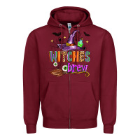Burgundy witches brew Zipper Hoodie - Zillion Design Studio