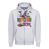 Heather Grey witches brew Zipper Hoodie - Zillion Design Studio