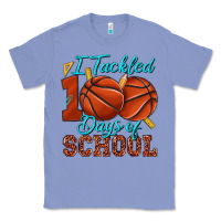 Colony Blue i tackled 100days of school basketball Classic Tee - texasbilliewilder