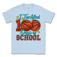 Dusty Blue i tackled 100days of school basketball Classic Tee - texasbilliewilder