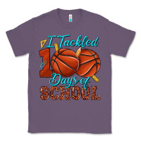 Lavender i tackled 100days of school basketball Classic Tee - texasbilliewilder