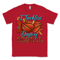 Red i tackled 100days of school basketball Classic Tee - texasbilliewilder