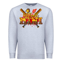 Heather Grey softball mini Premium Sweatshirt - AdoDesignShop