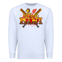 White softball mini Premium Sweatshirt - AdoDesignShop
