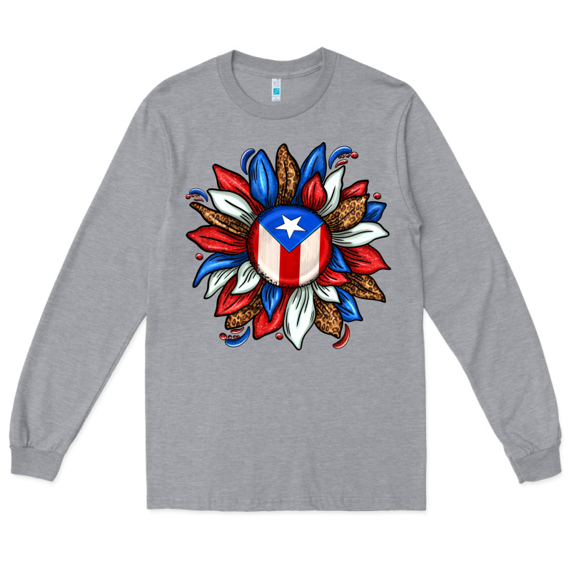 Puerto Rico Sunflower Long Sleeve Tee by texasbilliewilder | Teevron
