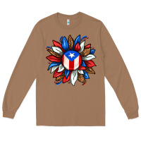Toasted Coconut puerto rico sunflower Long Sleeve Tee - texasbilliewilder