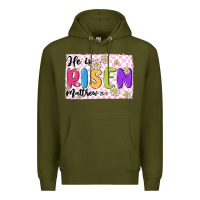 Army Green checkered risen Premium Hoodie - MaliasSmallBusiness