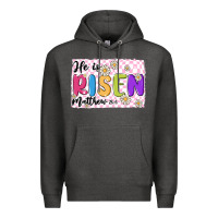 Charcoal Heather checkered risen Premium Hoodie - MaliasSmallBusiness