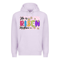 Lilac checkered risen Premium Hoodie - MaliasSmallBusiness
