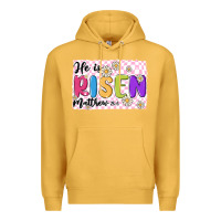 Mustard checkered risen Premium Hoodie - MaliasSmallBusiness