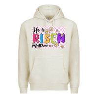Oatmeal Heather checkered risen Premium Hoodie - MaliasSmallBusiness