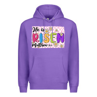 Purple checkered risen Premium Hoodie - MaliasSmallBusiness