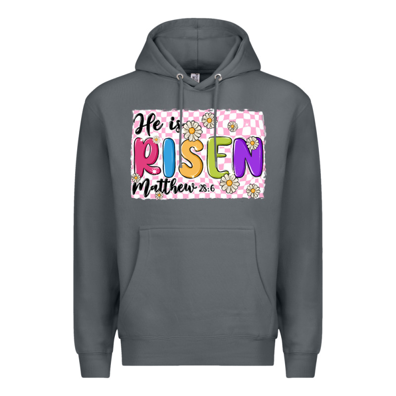 Checkered Risen Premium Hoodie by MaliasSmallBusiness | Teevron
