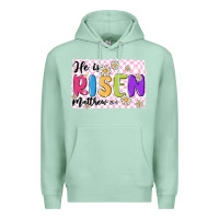 Seafoam checkered risen Premium Hoodie - MaliasSmallBusiness