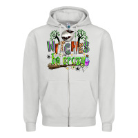 Dove Grey witches be crazy Zipper Hoodie - Zillion Design Studio