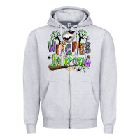 Heather Grey witches be crazy Zipper Hoodie - Zillion Design Studio