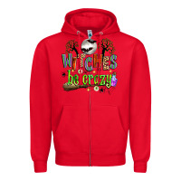 Red witches be crazy Zipper Hoodie - Zillion Design Studio