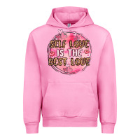 Fuchsia Pink self love is the best love Urban Hoodie - MaliasSmallBusiness
