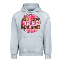 Heather Grey self love is the best love Urban Hoodie - MaliasSmallBusiness