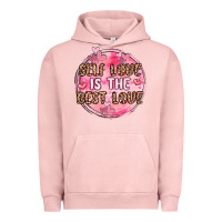 Pigment Salmon self love is the best love Urban Hoodie - MaliasSmallBusiness