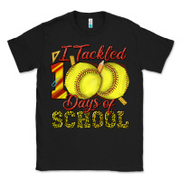 Black i tackled 100days of school softball Classic Tee - texasbilliewilder