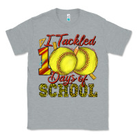Heather Grey i tackled 100days of school softball Classic Tee - texasbilliewilder