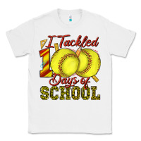 White i tackled 100days of school softball Classic Tee - texasbilliewilder