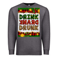 Charcoal Heather Christmas Drink Drank Drunk Premium Sweatshirt - Artiststas