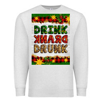 Oatmeal Heather Christmas Drink Drank Drunk Premium Sweatshirt - Artiststas