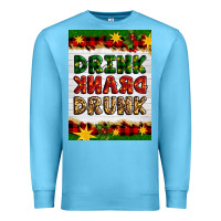 Ocean Blue Christmas Drink Drank Drunk Premium Sweatshirt - Artiststas