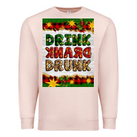 Pale Pink Christmas Drink Drank Drunk Premium Sweatshirt - Artiststas