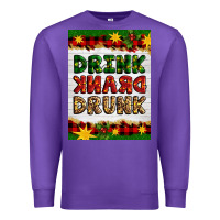 Purple Christmas Drink Drank Drunk Premium Sweatshirt - Artiststas