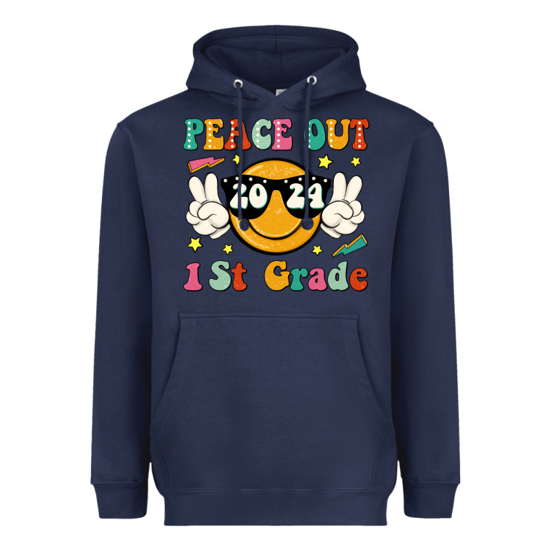 Peace Out 2024 1st Grade Heavyweight Hoodie by JahusDesignShop | Teevron