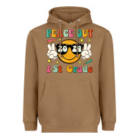 Toasted Coconut peace out 2024 1st grade Heavyweight Hoodie - JahusDesignShop