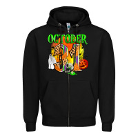 Black october 31 Zipper Hoodie - Zillion Design Studio