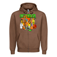 Chestnut october 31 Zipper Hoodie - Zillion Design Studio