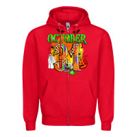 Red october 31 Zipper Hoodie - Zillion Design Studio