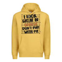 Antique Gold i look great in orange don't play with me Premium Hoodie - MaliasSmallBusiness