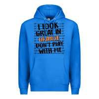 True Royal i look great in orange don't play with me Premium Hoodie - MaliasSmallBusiness
